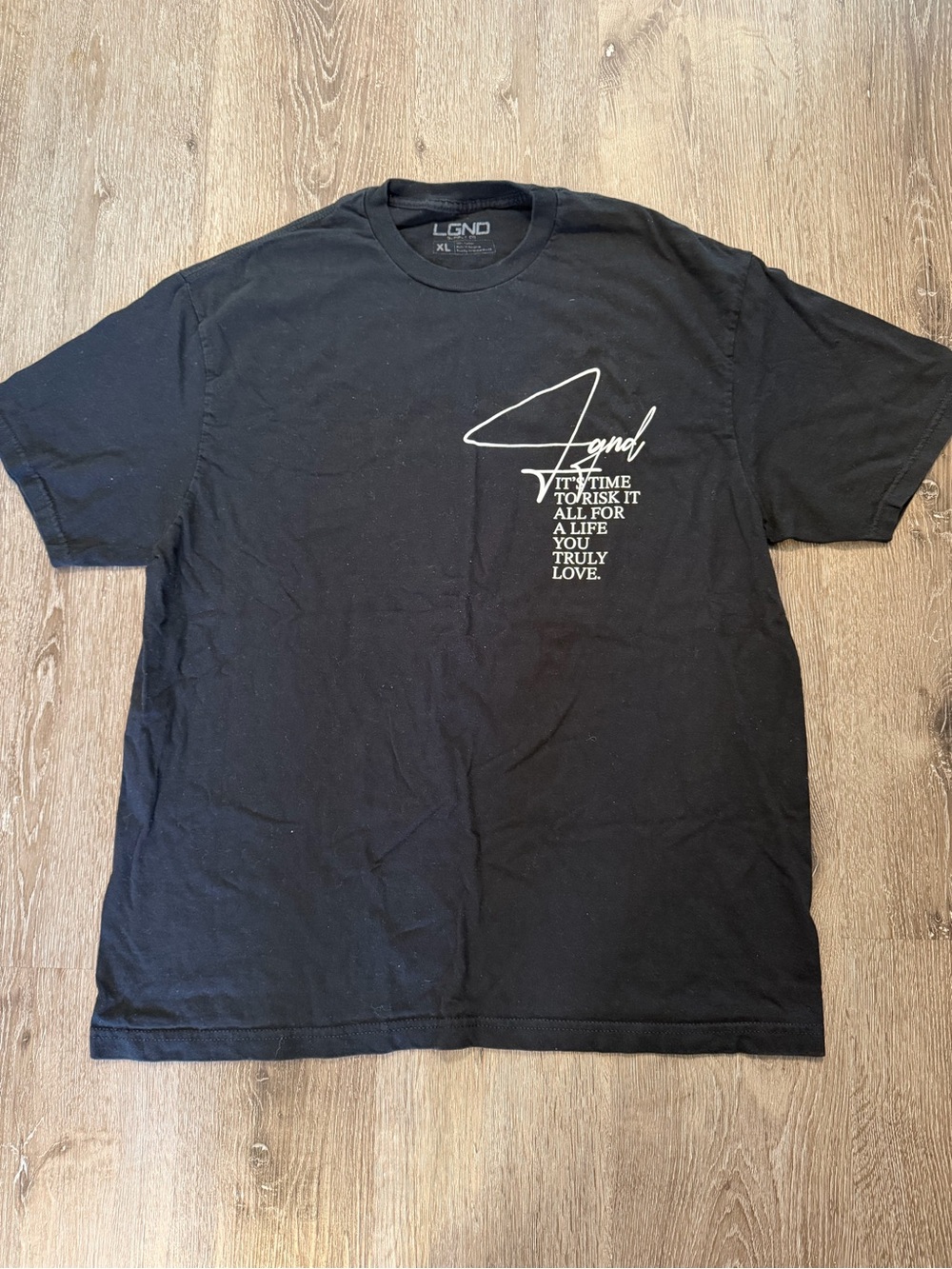  LGND Supply Co Black Boxing Gloves Graphic Tee XL Motivational 